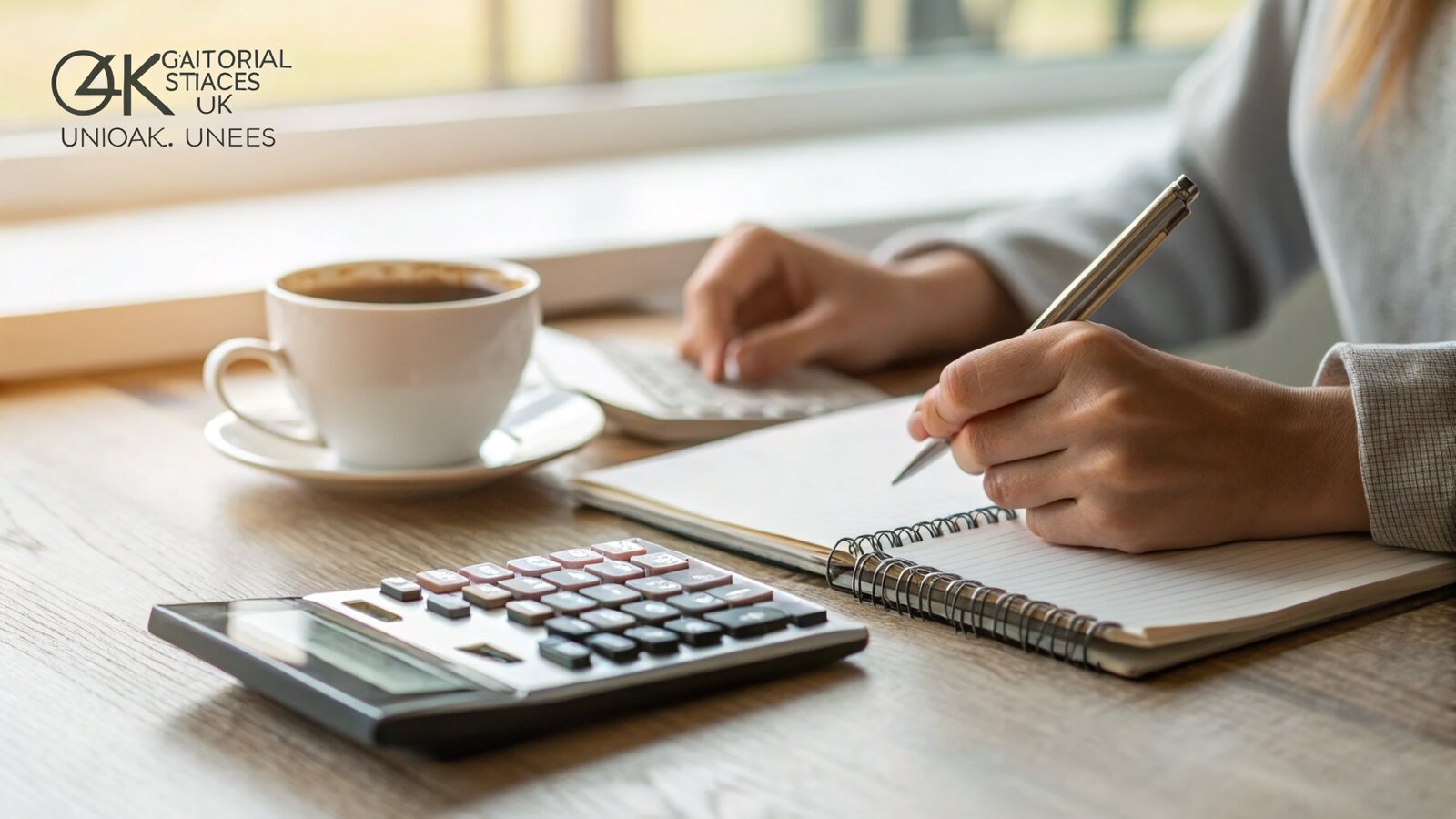 Founder working out dilution and ownership percentages by hand